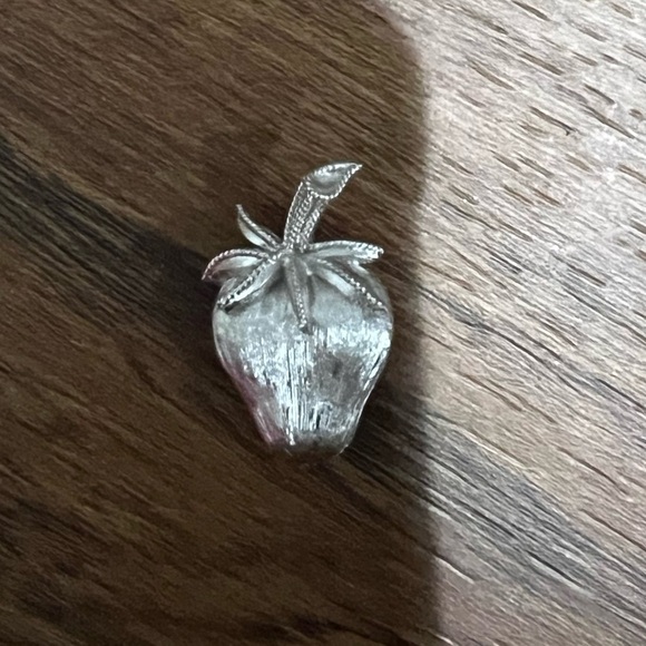 Trifari Silver Brooch Strawberry 🍓 - Picture 1 of 2